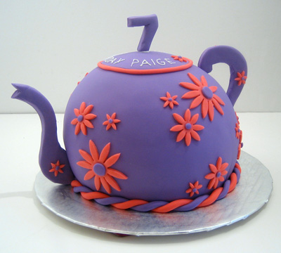 Strawberry Birthday Cake on Teapot Time   Just Cake